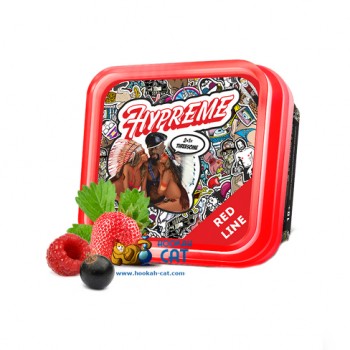 Табак для кальяна Hypreme 2+1=Threesome Red Line (Хайприм Ягодный Микс Средняя Линейка) 100г Акцизный